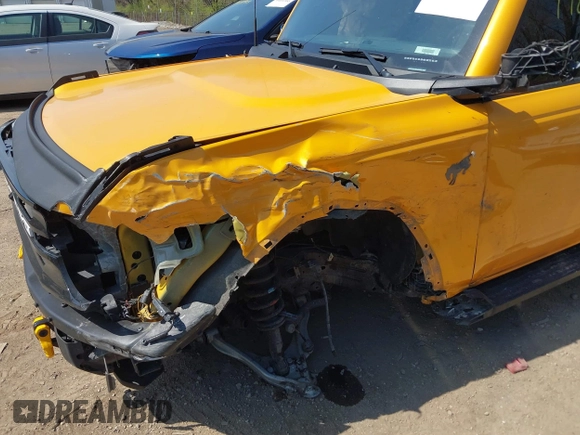 2021 Ford Bronco with VIN 1FMDE5BH7MLA95966, listed as a IAAI auction lot 39078717 with 44,858 mi miles and . Bid and sale history available at DreamBid. Image 21.