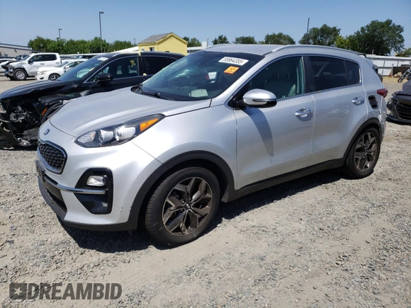 2020 Kia Sportage EX with VIN KNDPN3AC8L7780402, listed as a Copart auction lot 55964355 with 91,728 mi miles and Salvage title. Bid and sale history available at DreamBid. Image 1.
