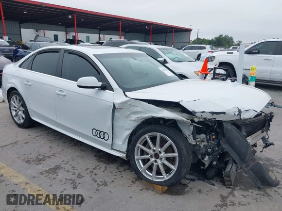 2014 Audi A4 Premium Plus z VIN WAUFFAFL2EN021407, wystawiony jako IAAI lot #42418122 z przebiegiem 226 243 mil mil oraz . Historia ofert i sprzedaży dostępna na DreamBid. Obrazek 1.