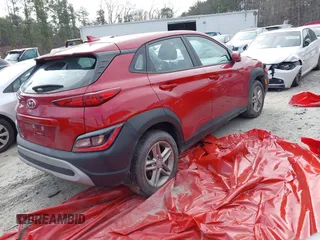 2022 Hyundai Kona Preferred with VIN KM8K22AB9NU856973, listed as a IAAI auction lot 41621249 with 65,291 mi miles. Bid and sale history available at carsss.com. Image 4.