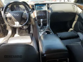 2014 Infiniti Q50 Premium with VIN JN1BV7AR8EM686789, listed as a Copart auction lot 53973905 with 130,695 mi miles and Salvage title. Bid and sale history available at DreamBid. Image 8.