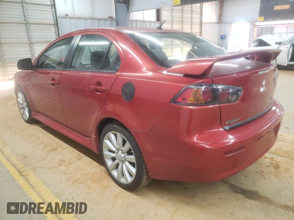 2011 Mitsubishi Lancer GTS with VIN JA32U8FW9BU025481, listed as a Copart auction lot 88100745 with 117,975 mi miles and Salvage Title. Bid and sale history available at carsss.com. Image 2.