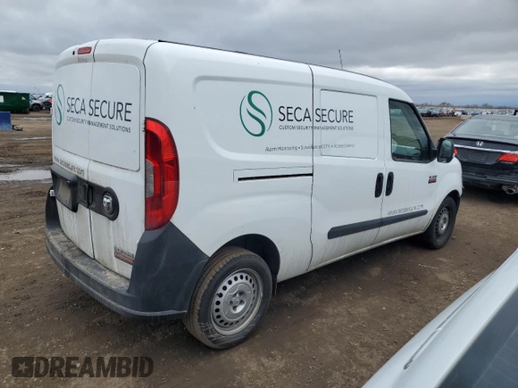 2020 Ram ProMaster City Cargo Tradesman with VIN ZFBHRFAB2L6P30895, listed as a Copart auction lot 51966745 with 51,390 mi miles and Salvage title. Bid and sale history available at DreamBid. Image 3.