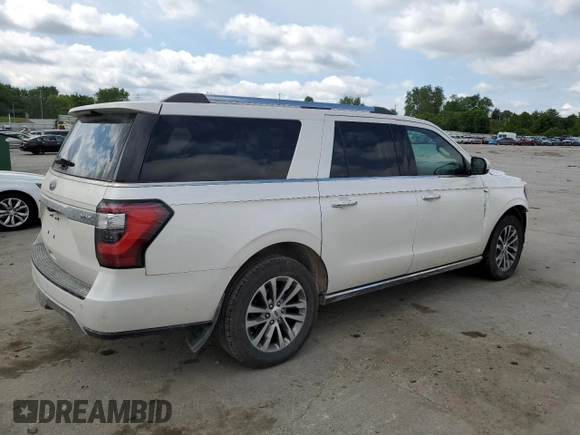 2018 Ford Expedition Max Limited with VIN 1FMJK2AT0JEA67068, listed as a Copart auction lot 58620195 with 79,647 mi miles and Salvage title. Bid and sale history available at DreamBid. Image 3.