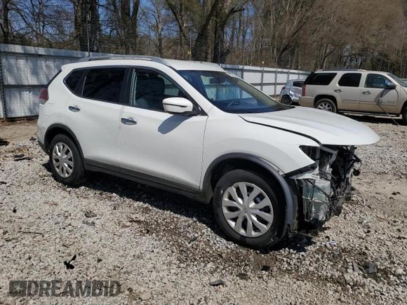 2016 Nissan Rogue S with VIN KNMAT2MT7GP677625, listed as a Copart auction lot 49970505 with 90,249 mi miles and Salvage Title. Bid and sale history available at DreamBid. Image 4.