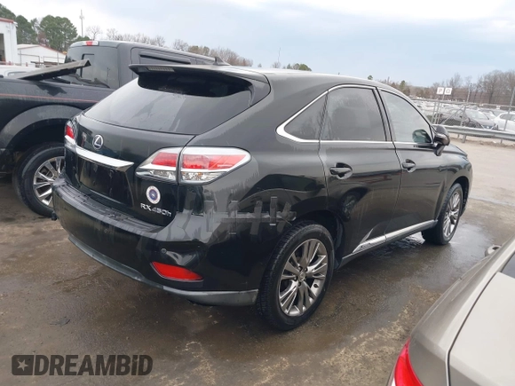 2013 Lexus RX with VIN JTJZB1BA3D2007447, listed as a IAAI auction lot 41690121 with 157,738 mi miles. Bid and sale history available at carsss.com. Image 4.