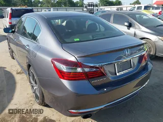 2017 Honda Accord Sport with VIN 1HGCR2F52HA042761, listed as a IAAI auction lot 42022822 with 130,638 mi miles and . Bid and sale history available at carsss.com. Image 3.