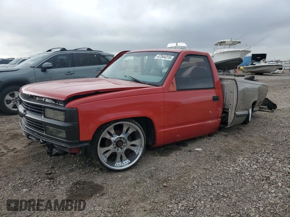 1996 Chevrolet Silverado 1500 with VIN 1GCEC14W4TZ229105, listed as a Copart auction lot 47544315 with 248,818 mi miles and Salvage Title. Bid and sale history available at DreamBid. Image 1.