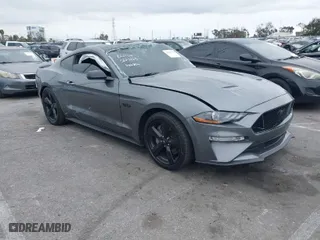 2021 Ford Mustang GT with VIN 1FA6P8CF8M5137349, listed as a IAAI auction lot 41896001 with 1 mi miles. Bid and sale history available at carsss.com. Image 1.