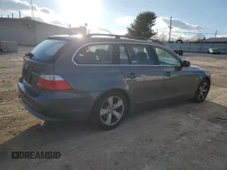 2006 BMW 5 Series 530xi with VIN WBANN73556B799064, listed as a Copart auction lot 87372444 with 230,613 mi miles and Salvage Title. Bid and sale history available at carsss.com. Image 3.