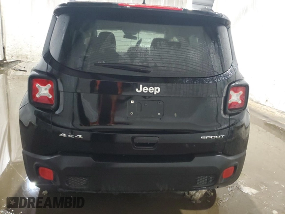2018 Jeep Renegade Sport with VIN ZACCJBAB5JPJ41077, listed as a Copart auction lot 42986385 with 86,418 mi miles and Salvage title. Bid and sale history available at DreamBid. Image 6.