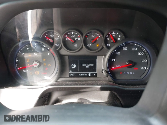 2020 Chevrolet Silverado 1500 Custom with VIN 1GCPWBEF4LZ148741, listed as a IAAI auction lot 41148846 with 108,151 mi miles. Bid and sale history available at carsss.com. Image 7.