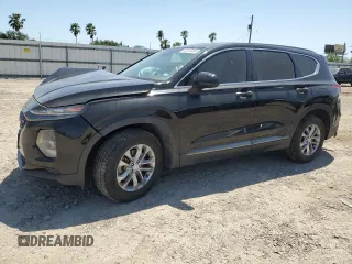 2019 Hyundai Santa Fe SE with VIN 5NMS23AD7KH008783, listed as a Copart auction lot 52349385 with 61,200 mi miles and Salvage Title. Bid and sale history available at carsss.com. Image 1.