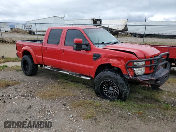 2008 Ford F-350 XL with VIN 1FTWW31R08EA89347, listed as a Copart auction lot 53698825 with 148,489 mi miles and Salvage title. Bid and sale history available at DreamBid. Image 4.