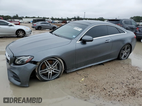 2018 Mercedes-Benz E-Class E 400 with VIN WDD1J6FB9JF039283, listed as a Copart auction lot 82918073 with 73,626 mi miles and Salvage Title. Bid and sale history available at carsss.com. Image 1.