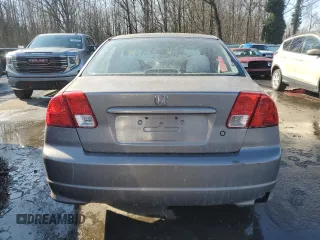 2004 Honda Civic LX with VIN 2HGES16584H560845, listed as a Copart auction lot 89105045 with Not Provided miles and Salvage Title. Bid and sale history available at DreamBid. Image 6.