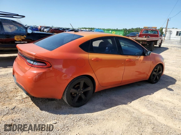 2015 Dodge Dart SXT with VIN 1C3CDFBBXFD242366, listed as a Copart auction lot 51974475 with 179,001 mi miles and Salvage Title. Bid and sale history available at carsss.com. Image 3.