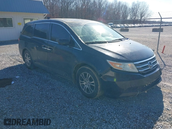 2012 Honda Odyssey EX-L with VIN 5FNRL5H69CB017227, listed as a IAAI auction lot 41345254 with 136,775 mi miles and . Bid and sale history available at carsss.com. Image 1.