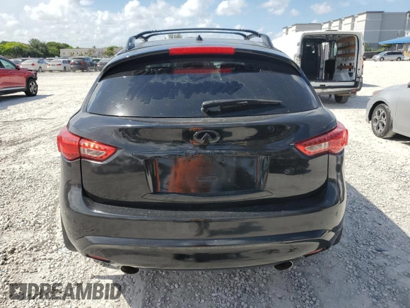 2014 Infiniti QX70 z VIN JN8CS1MU4EM451883, wystawiony jako Copart lot #61744725 z przebiegiem 60 393 mil mil oraz Czysty tytuł • Clean title. Historia ofert i sprzedaży dostępna na DreamBid. Obrazek 6.
