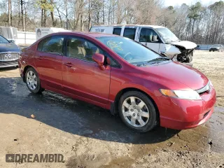 2007 Honda Civic Sdn LX with VIN 1HGFA16567L031733, listed as a Copart auction lot 43745454 with 182,708 mi miles and Salvage Title. Bid and sale history available at carsss.com. Image 4.