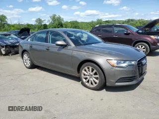 2013 Audi A6 Premium Plus with VIN WAUGGAFC5DN054949, listed as a Copart auction lot 59535535 with 225,246 mi miles and Clean title. Bid and sale history available at DreamBid. Image 4.