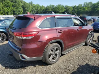 2019 Toyota Highlander Limited with VIN 5TDDZRFH5KS944272, listed as a Copart auction lot 62343035 with 81,886 mi miles and Salvage title. Bid and sale history available at DreamBid. Image 3.