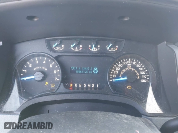 2013 Ford F-150 XL with VIN 1FTMF1EFXDFB52566, listed as a IAAI auction lot 41428547 with 156,611 mi miles and . Bid and sale history available at DreamBid. Image 7.