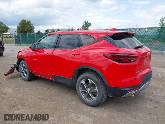 2023 Chevrolet Blazer LT with VIN 3GNKBHR43PS171195, listed as a IAAI auction lot 42547323 with 29,525 mi miles and . Bid and sale history available at DreamBid. Image 3.