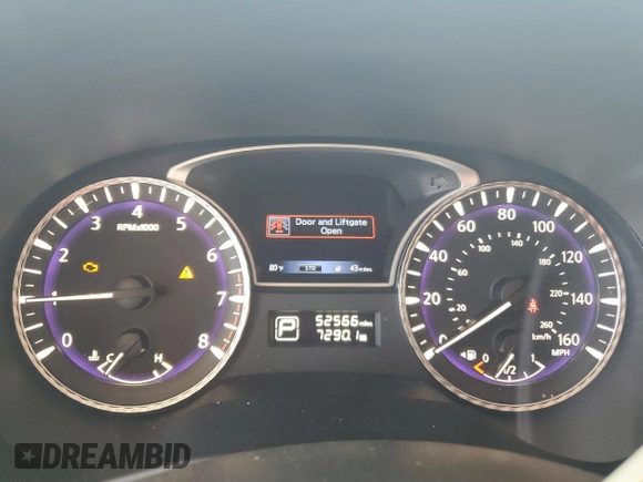 2019 Infiniti QX60 LUXE with VIN 5N1DL0MN1KC530747, listed as a Copart auction lot 52910595 with 52,566 mi miles and Salvage Title. Bid and sale history available at carsss.com. Image 9.