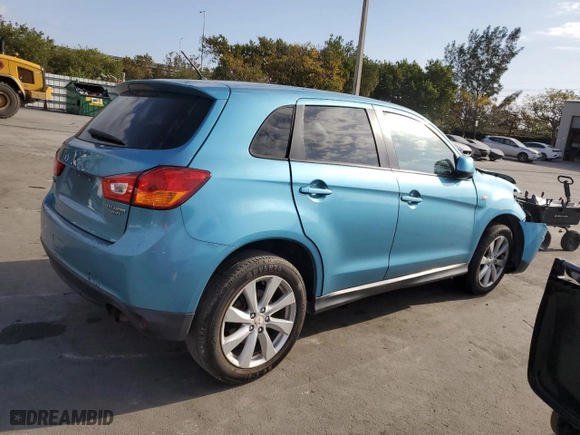 2013 Mitsubishi Outlander Sport ES with VIN 4A4AR3AU8DE007423, listed as a Copart auction lot 49343155 with 0 mi miles and Salvage Title. Bid and sale history available at carsss.com. Image 3.