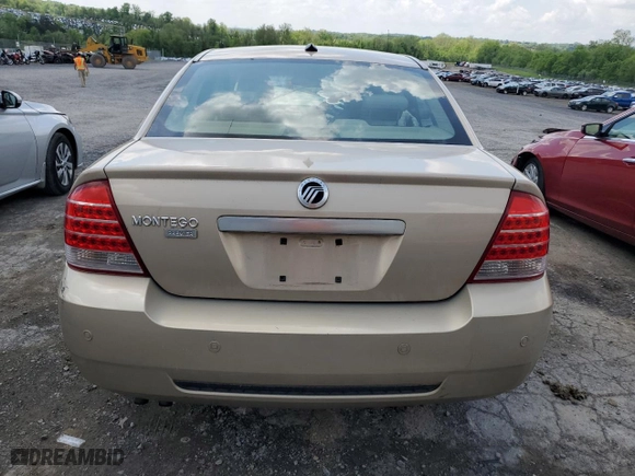 2007 Mercury Montego Premier with VIN 1MEHM42137G602296, listed as a Copart auction lot 53970184 with 0 mi miles and Salvage Title. Bid and sale history available at carsss.com. Image 6.