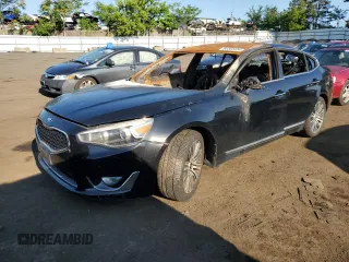 2014 Kia Cadenza Premium with VIN KNALN4D76E5131857, listed as a Copart auction lot 62322354 with Not Provided miles and Salvage Title. Bid and sale history available at carsss.com. Image 1.