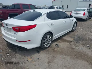 2015 Kia Optima SX Turbo with VIN 5XXGR4A61FG438242, listed as a IAAI auction lot 42344818 with 157,098 mi miles and . Bid and sale history available at DreamBid. Image 4.