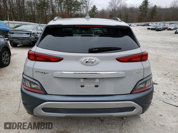 2022 Hyundai Kona Limited with VIN KM8K53A31NU795320, listed as a Copart auction lot 85536354 with 67,773 mi miles and Salvage Title. Bid and sale history available at carsss.com. Image 6.