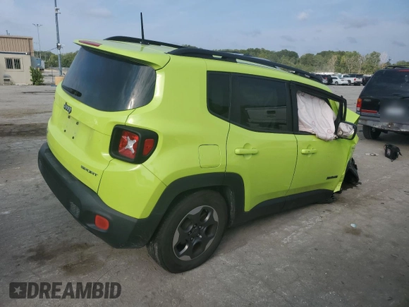 2017 Jeep Renegade Sport with VIN ZACCJBAB4HPE92950, listed as a Copart auction lot 70692164 with 81,681 mi miles and Salvage Title. Bid and sale history available at DreamBid. Image 3.