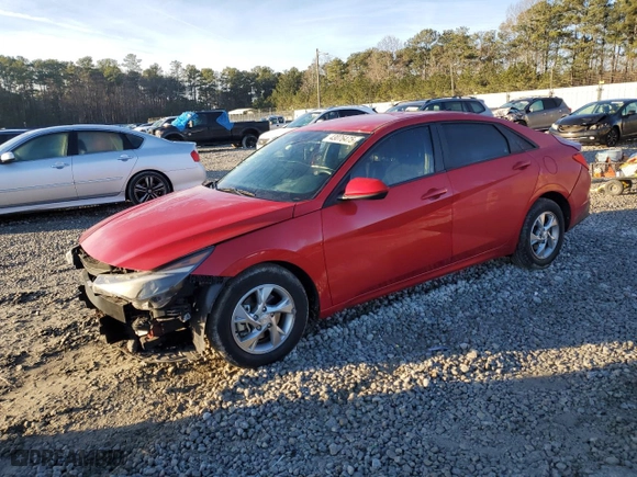 2021 Hyundai Elantra SE with VIN 5NPLL4AG3MH040122, listed as a Copart auction lot 43076475 with 82,814 mi miles and Salvage Title. Bid and sale history available at carsss.com. Image 1.