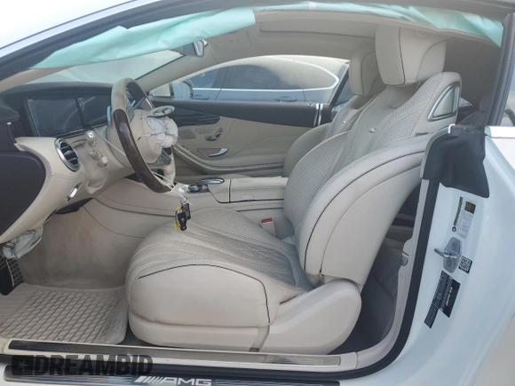 2015 Mercedes-Benz S 63 AMG with VIN WDDXJ7JB4FA009040, listed as a Copart auction lot 55732965 with 41,852 mi miles and Salvage Title. Bid and sale history available at DreamBid. Image 7.