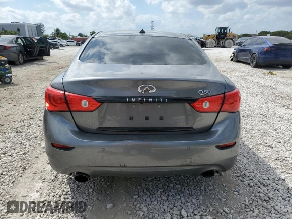 2017 Infiniti Q50 Signature Edition with VIN JN1EV7AP8HM731102, listed as a Copart auction lot 48994975 with 115,583 mi miles and Salvage Title. Bid and sale history available at DreamBid. Image 6.