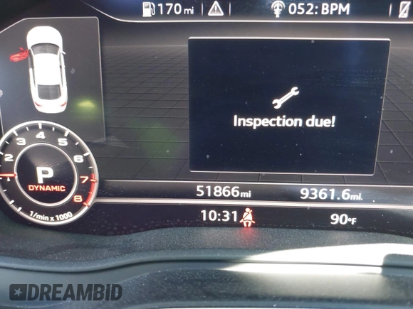 2018 Audi A5 Sportback Premium Plus z VIN WAUENCF55JA009202, wystawiony jako IAAI lot #42218463 z przebiegiem 51 866 mil mil oraz . Historia ofert i sprzedaży dostępna na DreamBid. Obrazek 15.