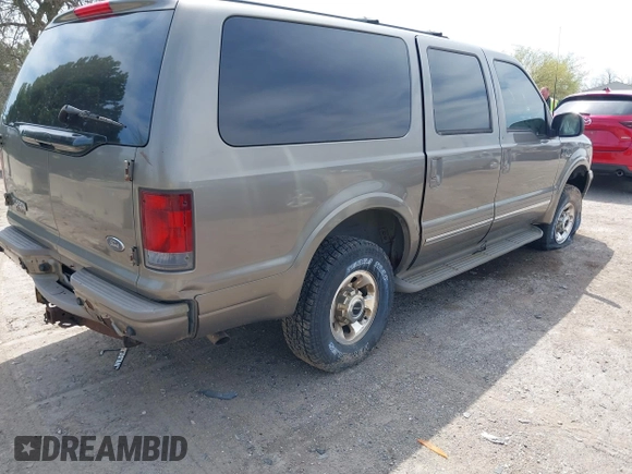2003 Ford Excursion Limited z VIN 1FMNU43S43ED25493, wystawiony jako IAAI lot #42203333 z przebiegiem Nie podano mil oraz . Historia ofert i sprzedaży dostępna na DreamBid. Obrazek 4.