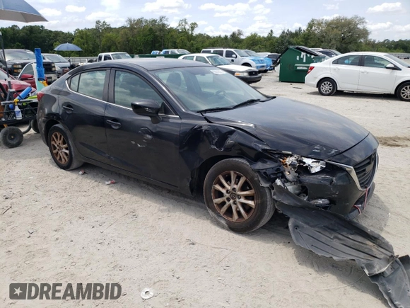 2015 Mazda 3 i Touring with VIN 3MZBM1V78FM127459, listed as a Copart auction lot 55019675 with 156,966 mi miles and Salvage Title. Bid and sale history available at DreamBid. Image 4.