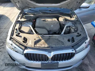 2021 BMW 5 Series 530i xDrive with VIN WBA13BJ08MWX25707, listed as a Copart auction lot 43371195 with 75,126 mi miles and Salvage Title. Bid and sale history available at carsss.com. Image 11.
