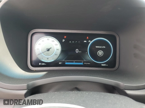 2022 Hyundai Kona Limited with VIN KM8K5CA32NU844461, listed as a Copart auction lot 52772795 with 18,251 mi miles and Salvage Title. Bid and sale history available at DreamBid. Image 9.