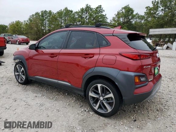 2021 Hyundai Kona Ultimate with VIN KM8K53A55MU609472, listed as a Copart auction lot 84426934 with 43,071 mi miles and Salvage Title. Bid and sale history available at carsss.com. Image 2.