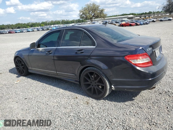 2009 Mercedes-Benz C 300 Sport with VIN WDDGF81X59F265844, listed as a Copart auction lot 53317415 with 209,533 mi miles and Salvage title. Bid and sale history available at DreamBid. Image 2.
