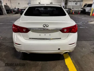 2015 Infiniti Q50 with VIN JN1BV7AR9FM396109, listed as a Copart auction lot 54572095 with 138,477 mi miles and Salvage Title. Bid and sale history available at carsss.com. Image 4.