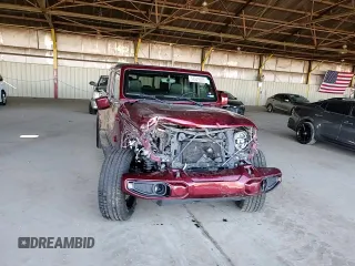 2021 Jeep Gladiator High Altitude with VIN 1C6HJTFG6ML535531, listed as a Copart auction lot 54349305 with 104,173 mi miles and Salvage title. Bid and sale history available at DreamBid. Image 13.