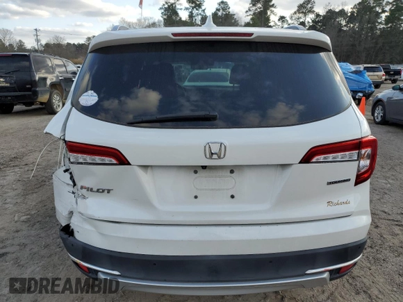 2021 Honda Pilot Touring 8-Passenger with VIN 5FNYF5H92MB001840, listed as a Copart auction lot 43236895 with 63,402 mi miles and Salvage Title. Bid and sale history available at DreamBid. Image 6.