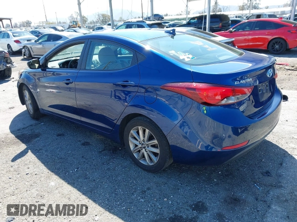 2016 Hyundai Elantra SE with VIN 5NPDH4AE2GH745258, listed as a IAAI auction lot 41818963 with 82,579 mi miles. Bid and sale history available at carsss.com. Image 3.