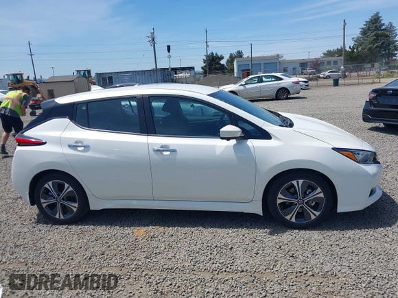 2021 Nissan LEAF SV with VIN 1N4AZ1CV0MC556505, listed as a IAAI auction lot 42438895 with 20,249 mi miles and . Bid and sale history available at DreamBid. Image 13.